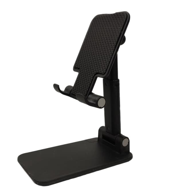 Foldbar mobilholder: Frihed og stabilitet på farten! Sort Svart