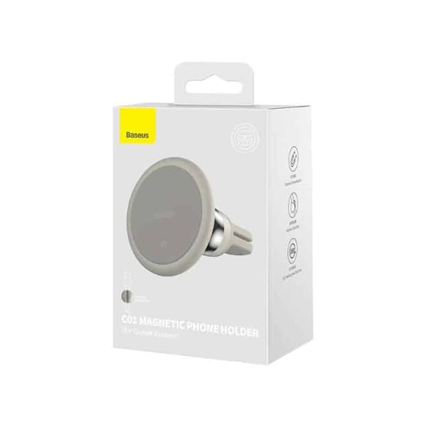 BASEUS C01 Magnetic Bilholder - Creamy White
