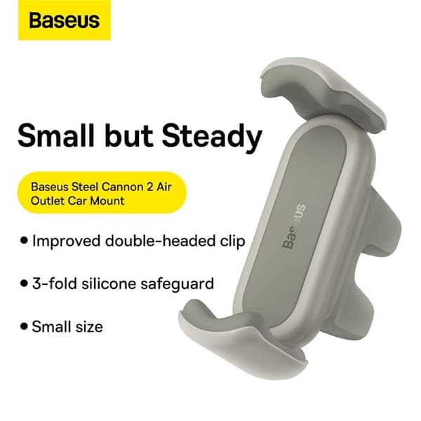 BASEUS Steel Cannon 2 Bilhållare - Creamy White