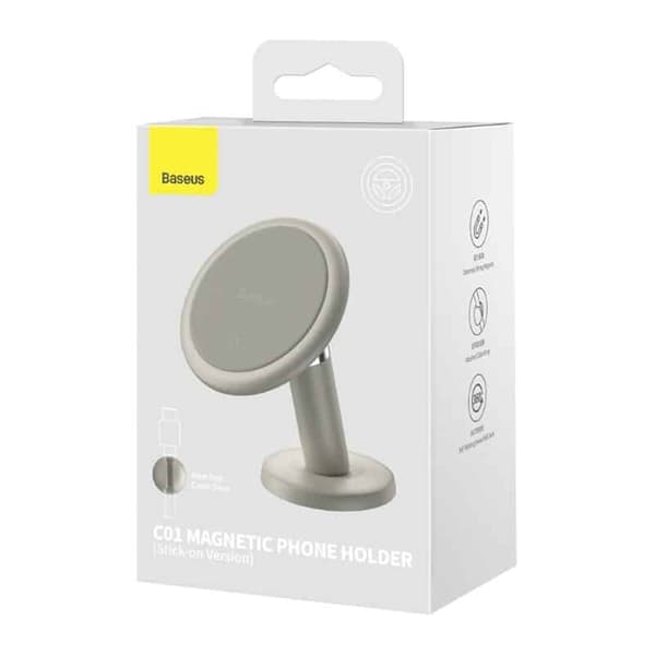 BASEUS C01 Magnetic Bilholder - Creamy White