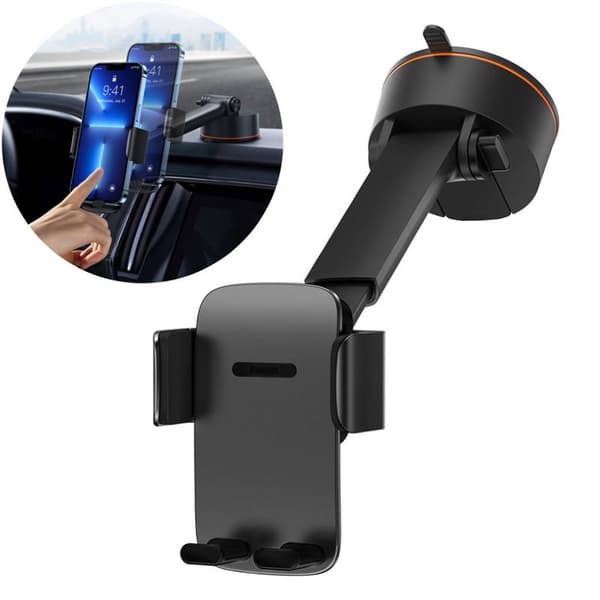 BASEUS Easy Control Pro Clamp autoteline - Musta