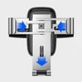 Miniatyrbillede 4 af 11: BASEUS Gravity Metal Age Bilholder - Sort