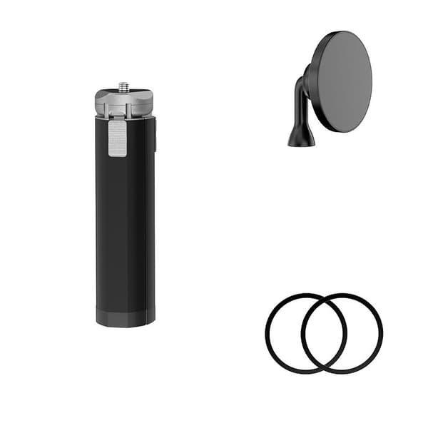 2 i 1 sett med Magsafe magnetisk telefonholder bilfeste og stativ Sort  iPhone 12/13/14