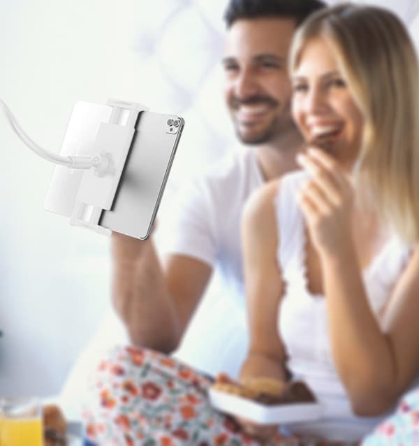 Fleksibel svanehals tabletholder mobiltelefonholder