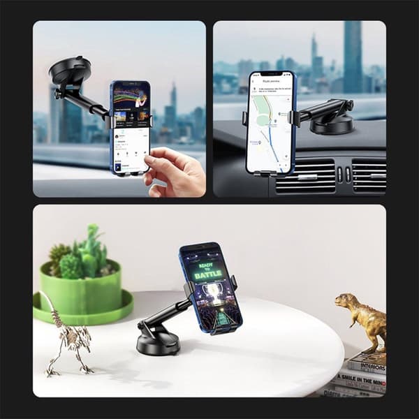 UGREEN Gravity Telefonholder med Sugekop Sort (60990B)
