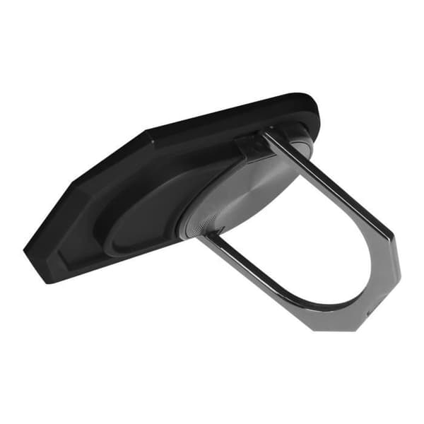 Smartphone stödring - Svart - Rotera 360° - Zinklegering - Kompatibel med magnetiska fästen