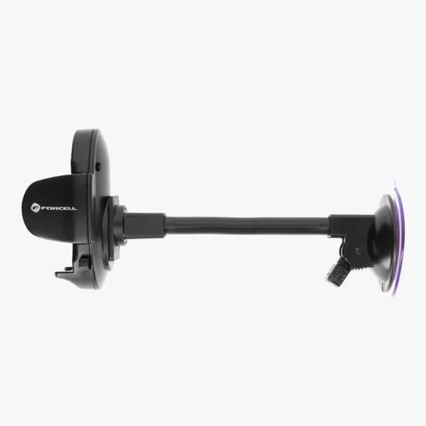 Smartphone bilhållare - FORCELL - Oval - Sugkopp - 360° roterbar - Flexibel arm 17cm