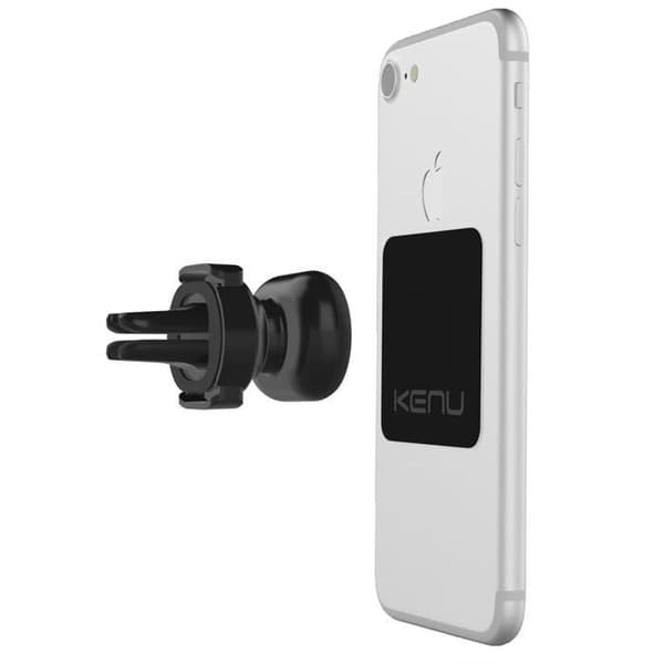 Telefonstöd - KENU - Airframe Magnetic - 360° roterande - Fäste för luftgaller - Svart