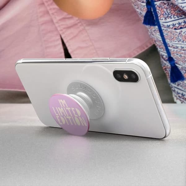 PopGrip Hold and Support Design Jag är en begränsad upplaga av flerfärgade PopSockets