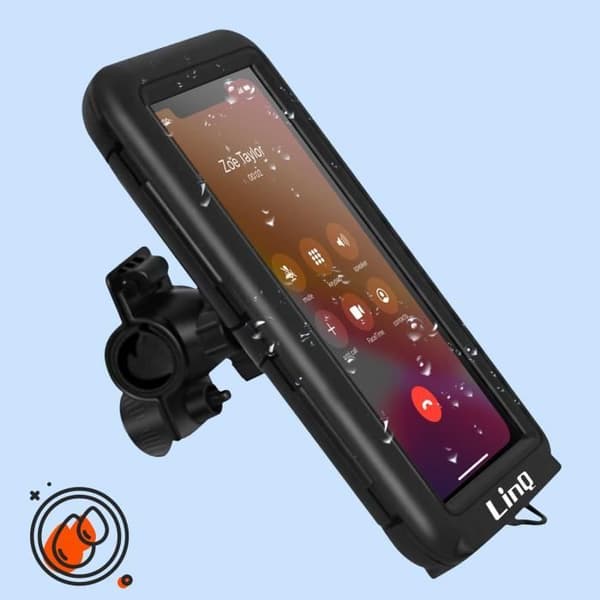 Smartphone Bike Mount Styrfäste 630° vridbart vattentätt fodral LinQ