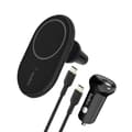 Miniatyrbild 1 av 4: MagSafe Bil-laddare - Belkin - 10W - Ventilationsgaller Montering - Kompatibel med iPhone - USB-C Inkluderad