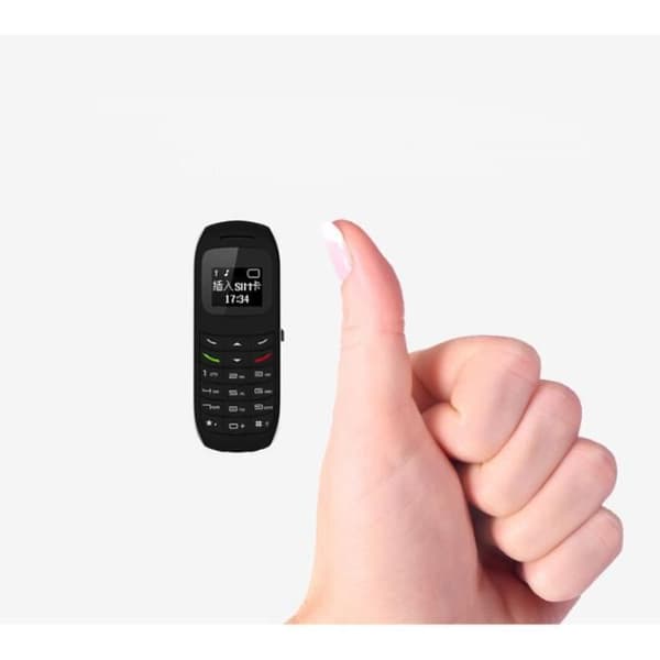 L8STAR BM70 Mini Mobiltelefon - Magic Voice Dialer Bluetooth Trådlöst Headset Mini Mobiltelefon-Svart