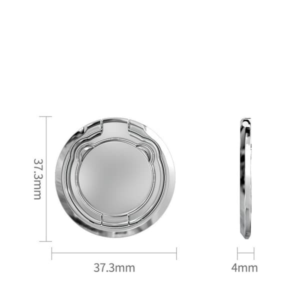 INF Magnetisk biltelefonfäste Vikbar flervinklar justerbar 360 graders rotation Silver