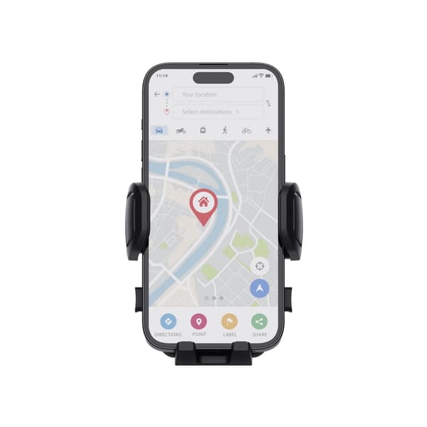 Trust Runo - bilhållare för mobiltelefon - med ventilationsgallerhållare - 10,20 cm (4") - 17,80 cm (7") - svart
