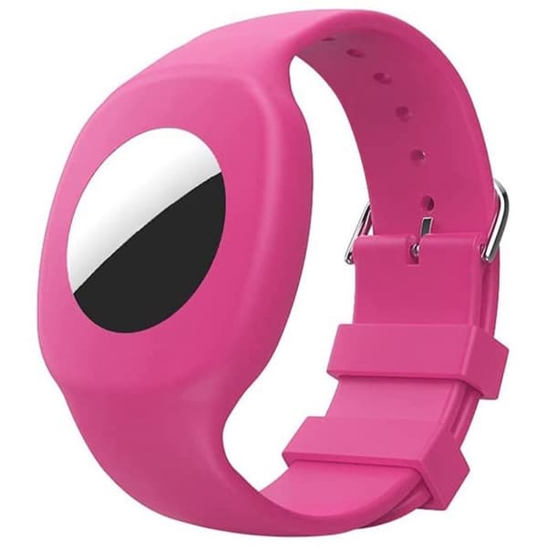 Ekovänligt Apple AirTag Tracker sportarmband - Rosa