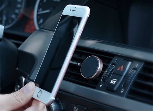 Bilhållare med magnet för smartphone – Silver
