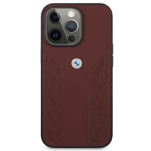 BMW BMHCP13SRSPPR Leather Back Case For Apple iPhone 13 Pro Max