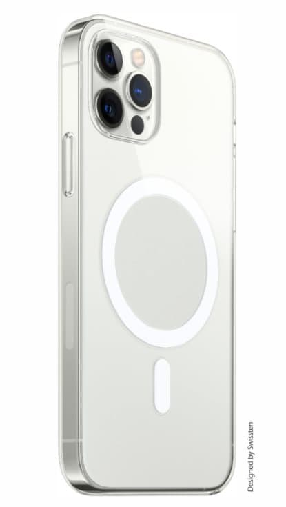 Swissten pouzdro clear jelly MagStick iPhone 14 Pro transparentní