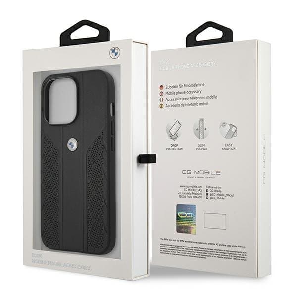 BMW BMHCP13XRSPPK Leather Back Case For Apple iPhone 13 Pro Max
