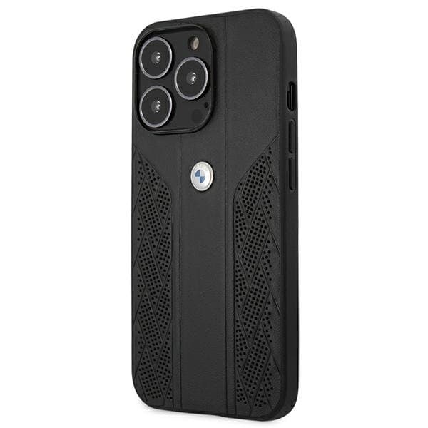 BMW BMHCP13XRSPPK Leather Back Case For Apple iPhone 13 Pro Max