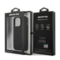 Pikkukuva 1 / 6: AMG AMHCP13LDOLBK Leather Back Case For Apple iPhone 13 / 13 Pro Black