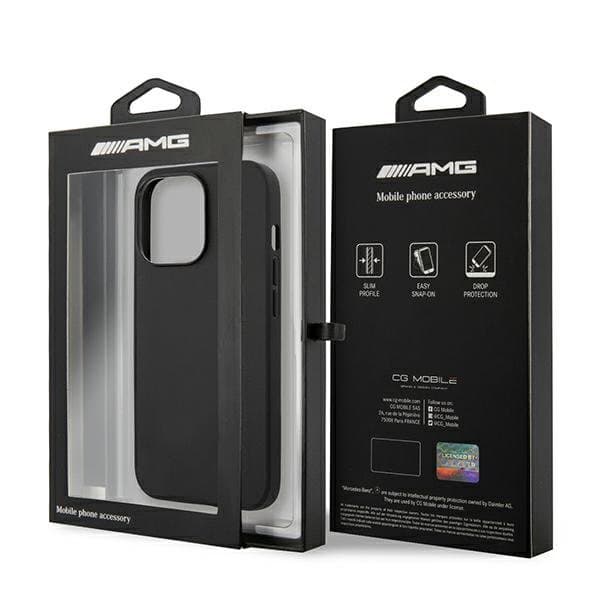 AMG AMHCP13LDOLBK Leather Back Case For Apple iPhone 13 / 13 Pro Black