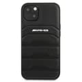 Miniatyrbild 4 av 8: AMG AMHCP13SGSEBK Leather Debossed Lines Back Case For Apple iPhone 13 Mini Black