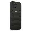 Miniatyrbild 5 av 8: AMG AMHCP13SGSEBK Leather Debossed Lines Back Case For Apple iPhone 13 Mini Black
