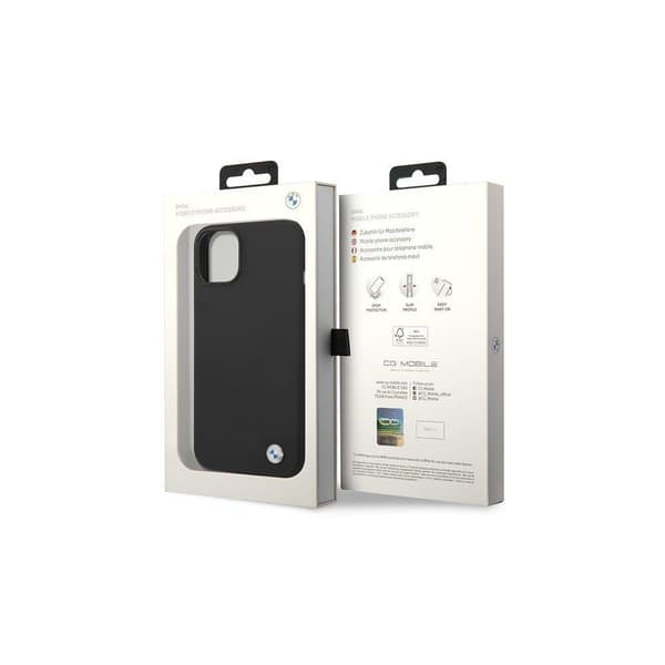 BMW BMHCP14MSILBK Silicone Case for Apple iPhone 14 Plus