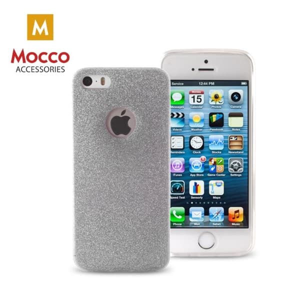 Mocco Glitter Ultra Back Case 0.3 mm Silicone Case for Samsung A310 Galaxy A3 (2016) Silver