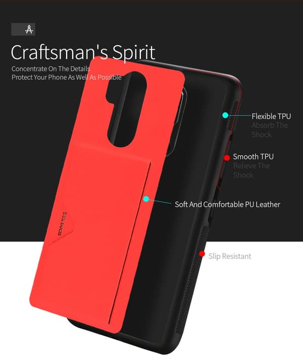 Dux Ducis Pocard Series Premium High Quality and Protect Silicone Case For Apple iPhone XS Max Red