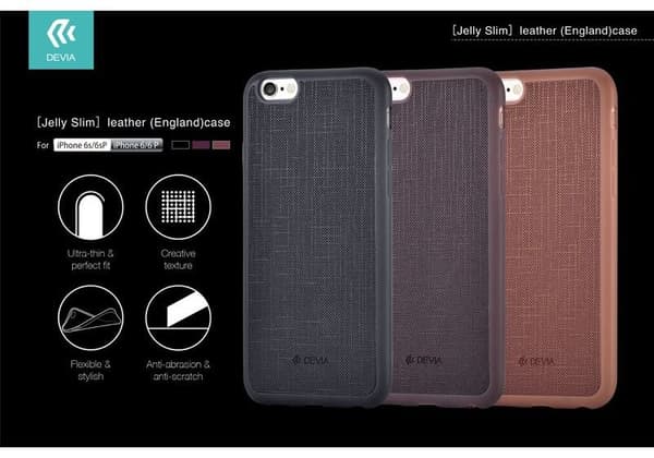 Devia Jelly England Silicone Back Case Apple iPhone 7 Plus / 8 Plus Brown