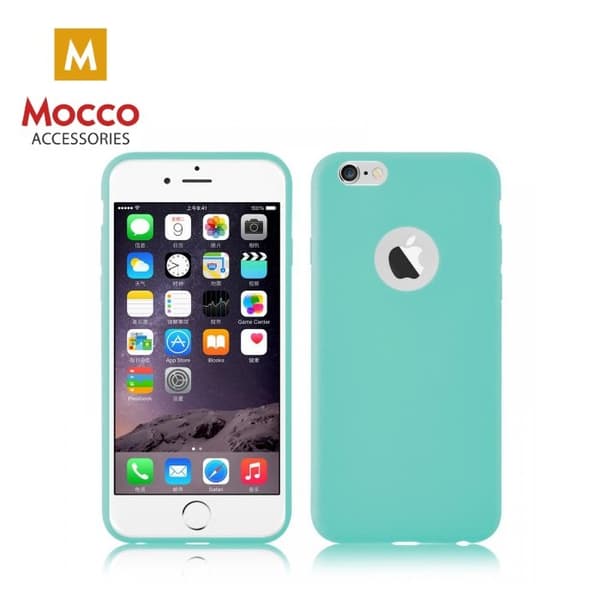 Mocco Ultra Slim Soft Matte 0.3 mm Silicone Case for Samsung G925 Galaxy S6 Edge Mint