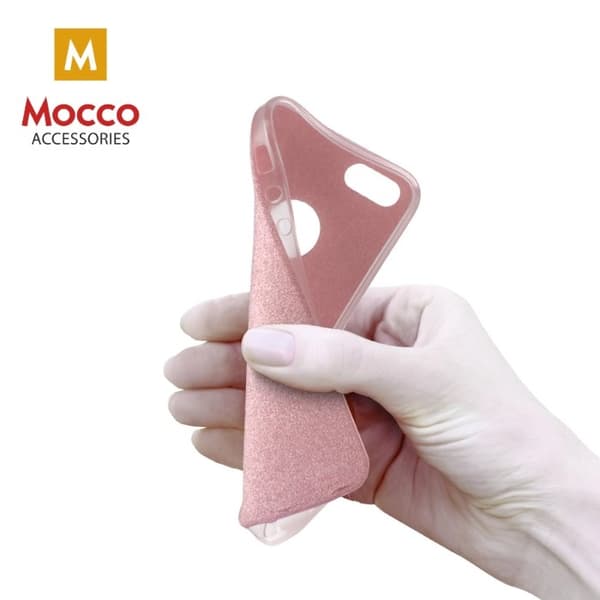 Mocco Glitter Ultra Back Case 0.3 mm Silicone Case for Samsung A310 Galaxy A3 (2016) Rose