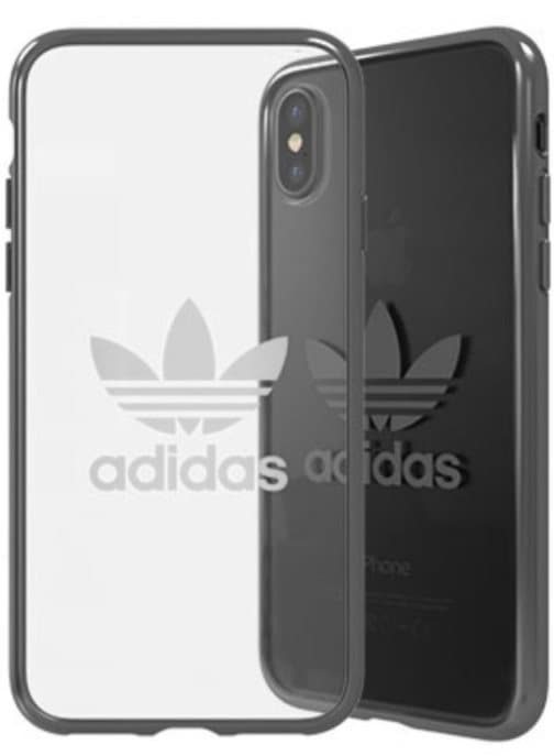 Adidas Clear Case Silicone Case for Apple iPhone X / XS Transparent - Black (EU Blister)