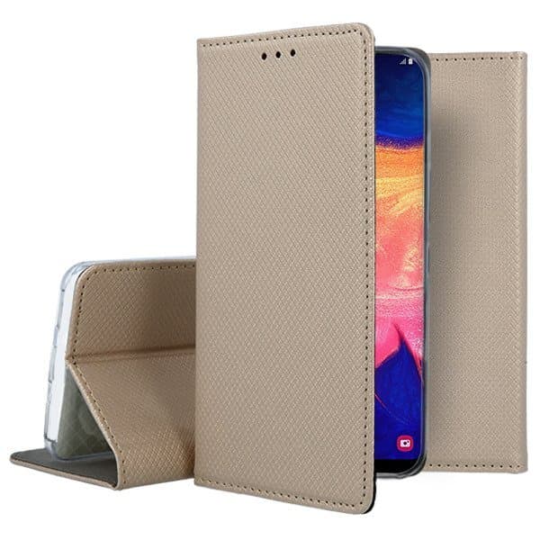 Mocco Smart Magnet Book Case For Samsung Galaxy A20S Gold