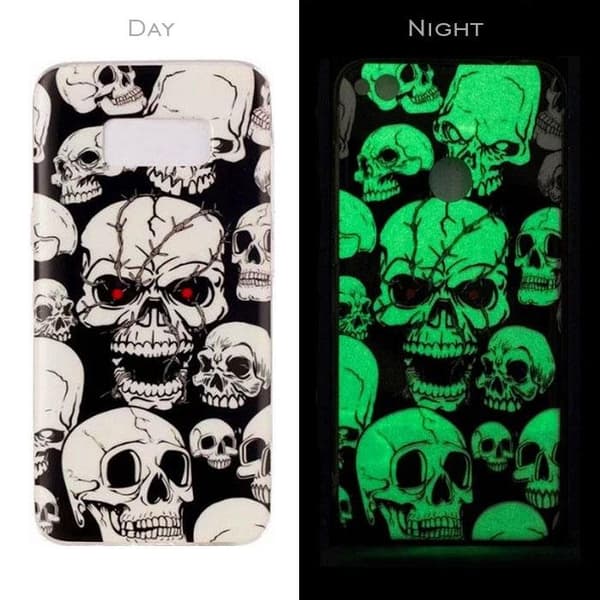 Mocco Fashion Case Glow in The Dark Skull For Apple iPhone X