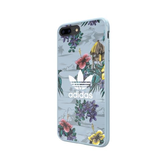 Adidas Floral Case Silicone Case for Apple iPhone X / XS Blue