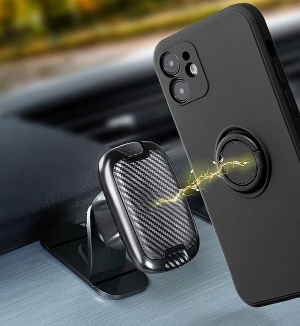 Mocco Pastel Ring Silicone Back Case for Xiaomi Redmi Note 9T Black