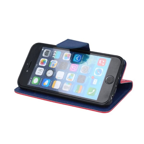 Mocco Fancy Book Case For Samsung Galaxy A42 5G Red - Blue