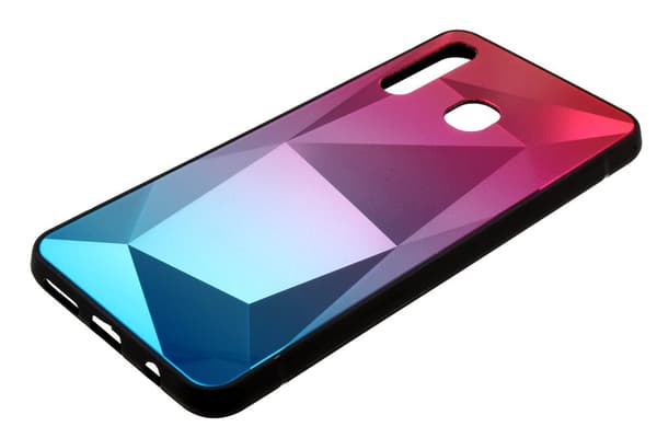 Mocco Stone Ombre Back Case Silicone Case With gradient Color For Apple iPhone 7 / 8 Pink - Blue