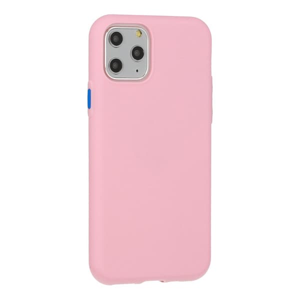 Mocco Soft Cream Silicone Back Case for Apple iPhone 12 Mini Light Pink