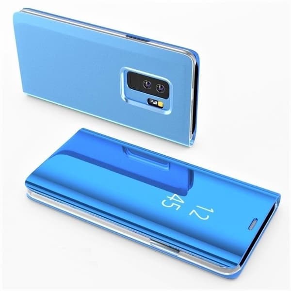 Mocco Clear View Cover Case For Samsung Galaxy A42 5G Blue