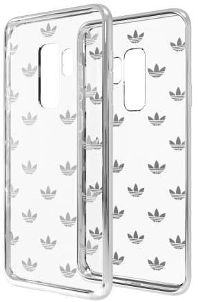 Adidas Clear Case Silicone Case for Samsung G965 Galaxy S9 Plus Silver