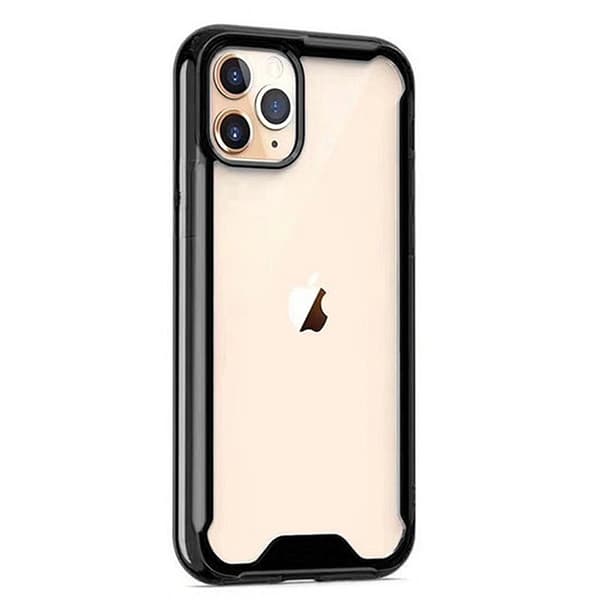 Mocco Acrylic Air Case Silicone Case for Apple iPhone 12 Pro Max Transparent-Black