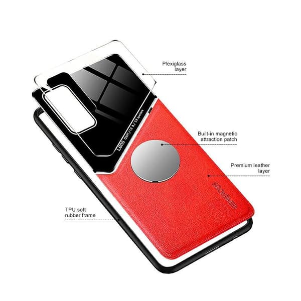 Mocco Lens Leather Back Case for Apple iPhone 11 Pro Red