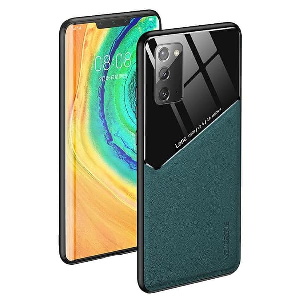 Mocco Lens Leather Back Case for Apple iPhone 12 Pro Green