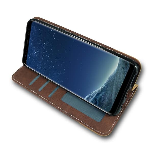 Mocco Suede Book Case For Samsung A305 Galaxy A30 Brown