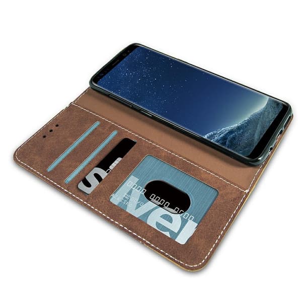 Mocco Suede Book Case For Samsung A305 Galaxy A30 Brown