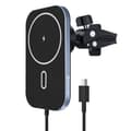 Miniatyrbild 2 av 4: Stöd Bil - Swissten - MagSafe - Snabbladdning 15W - Luftventil - 360° Rotation